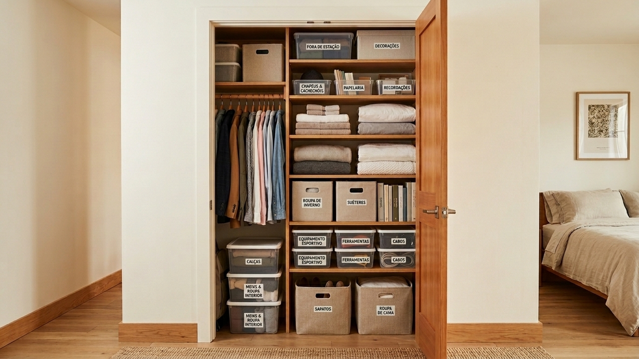 Os japoneses concordam: "Para organizar espaços pequenos, a chave é armazenar na vertical"