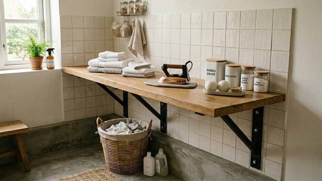 Como fazer uma bancada simples e melhorar o uso da cozinha ou área de serviço