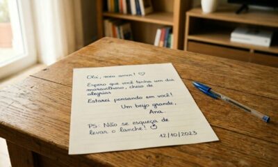 Escrever bilhete à mão mostra como gestos simples do passado ficaram mais raros com o tempo