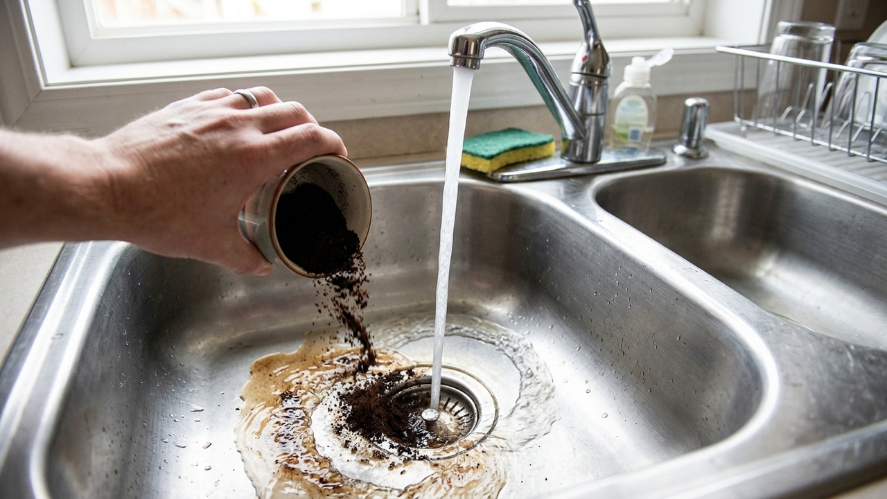 Jogar borra de café usada na pia da cozinha: para que serve e por que é uma boa ideia