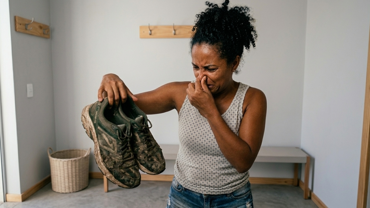 Diga adeus ao mau cheiro nos sapatos com este truque caseiro barato de apenas 2 ingredientes