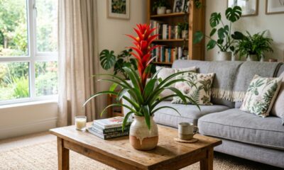 Usar bromélia na decoração traz cor e muda o clima do ambiente de forma natural