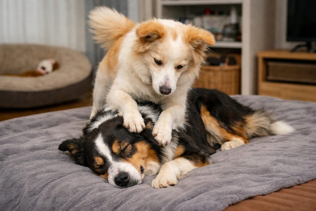 Cachorrinha acorda irmão surdo todos os dias com gesto cheio de carinho