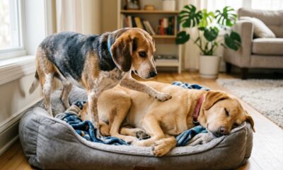 Cachorrinha acorda irmão surdo todos os dias com gesto cheio de carinho