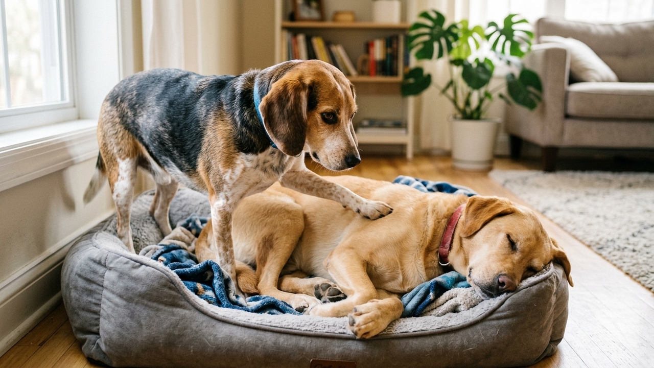Cachorrinha acorda irmão surdo todos os dias com gesto cheio de carinho