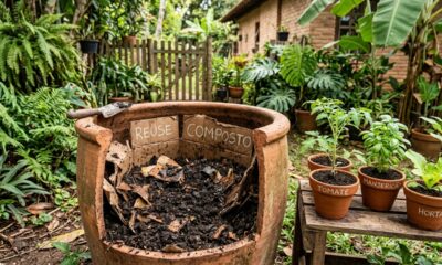 Como transformar papelão em adubo e criar um “ouro negro” para as plantas em poucos dias