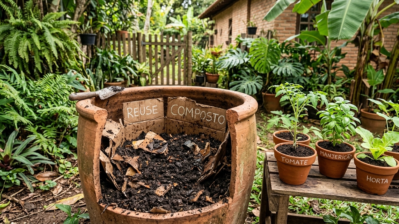 Como transformar papelão em adubo e criar um “ouro negro” para as plantas em poucos dias