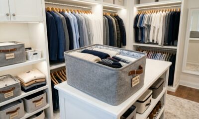 Aprenda a fazer caixas organizadoras forradas com tecido para deixar armários mais bonitos