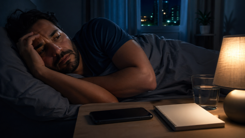 Como acalmar a mente à noite sem brigar com pensamentos que voltam sempre na hora de dormir