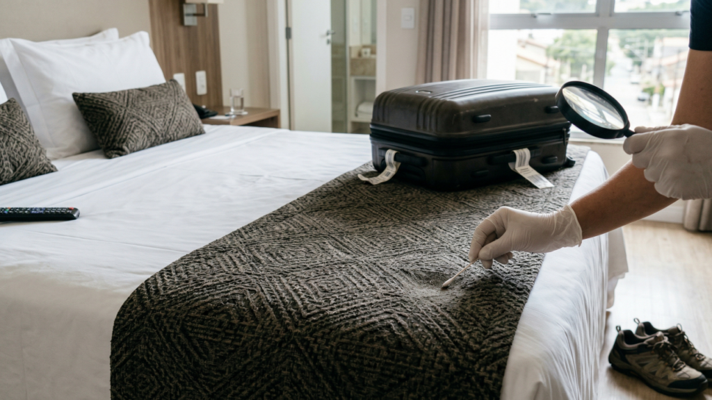 O que muita gente encosta no hotel sem pensar pode ser o ponto mais sujo do quarto
