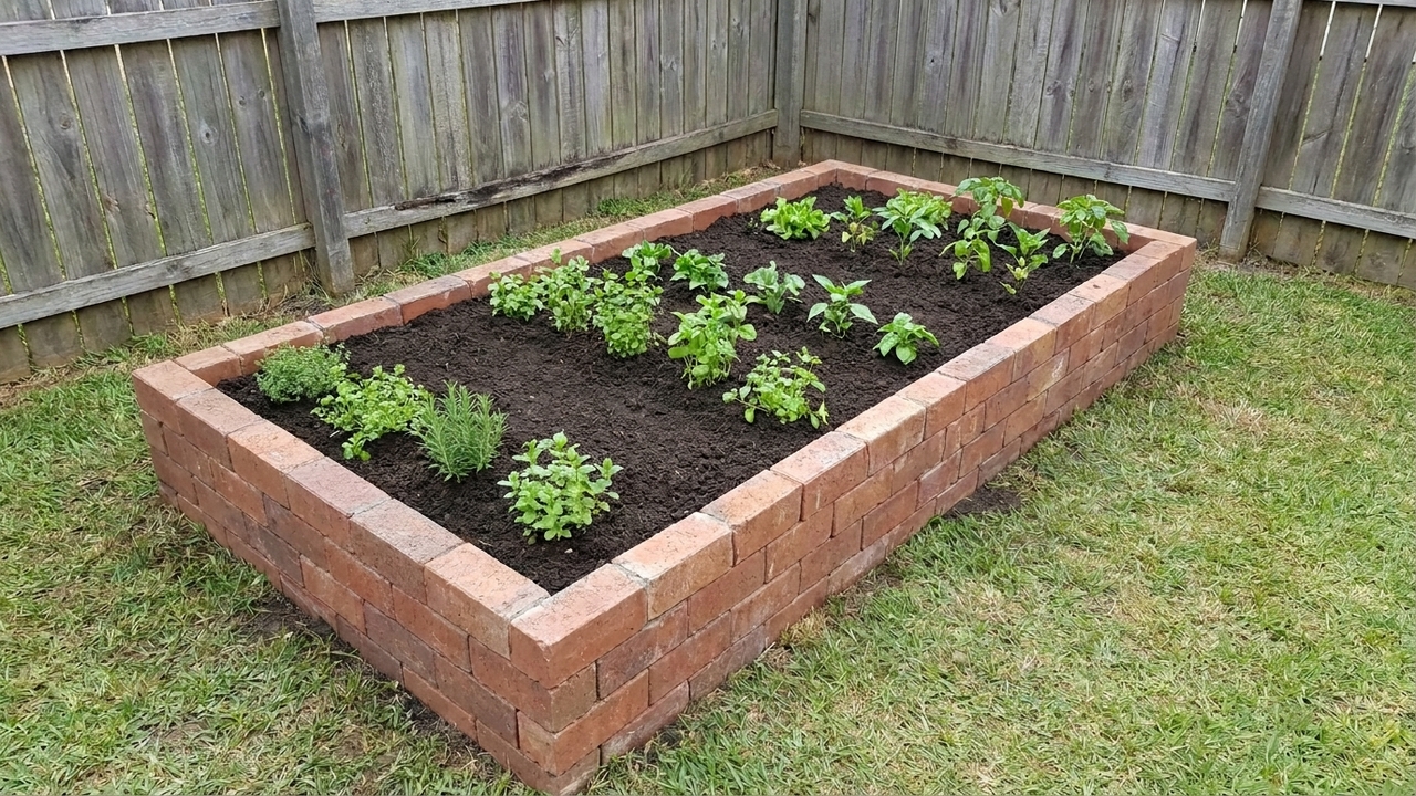 Como fazer um canteiro de tijolo no quintal e transformar o espaço com charme e pouco gasto