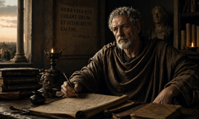 Frase do dia de Sêneca, filósofo estoico: "Sofremos mais em nossa imaginação do que na realidade."