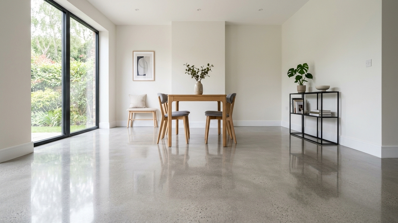 Cimento queimado simples deixa o ambiente moderno e ajuda a renovar a casa com pouco gasto