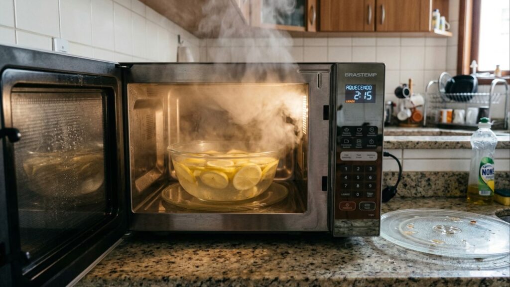 Como limpar corretamente o seu micro-ondas com ingredientes que você tem na sua cozinha