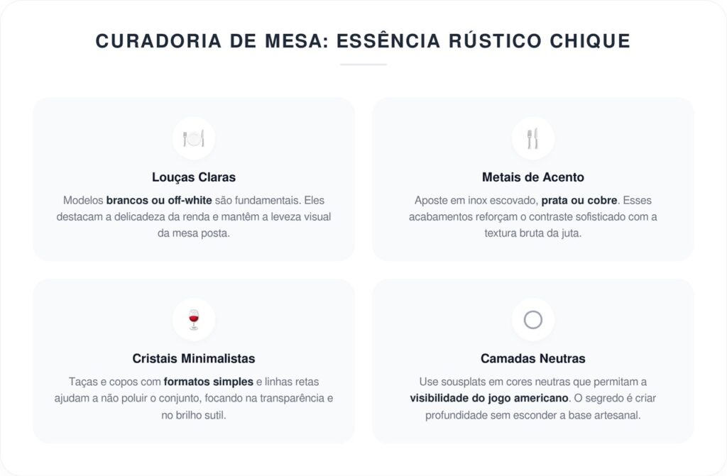 Como fazer um jogo americano de juta com renda para uma mesa rústica e elegante