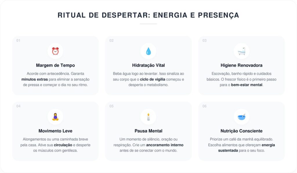 Como criar uma rotina matinal de autocuidado rápida e eficiente antes de sair de casa
