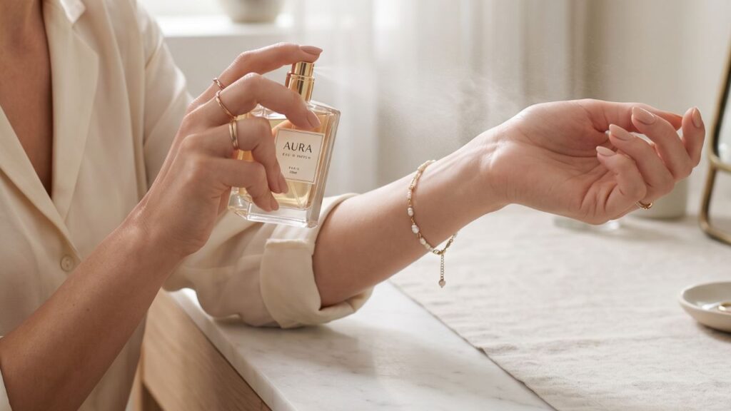 Onde borrifar o perfume para deixar rastro e ser notada por onde passar