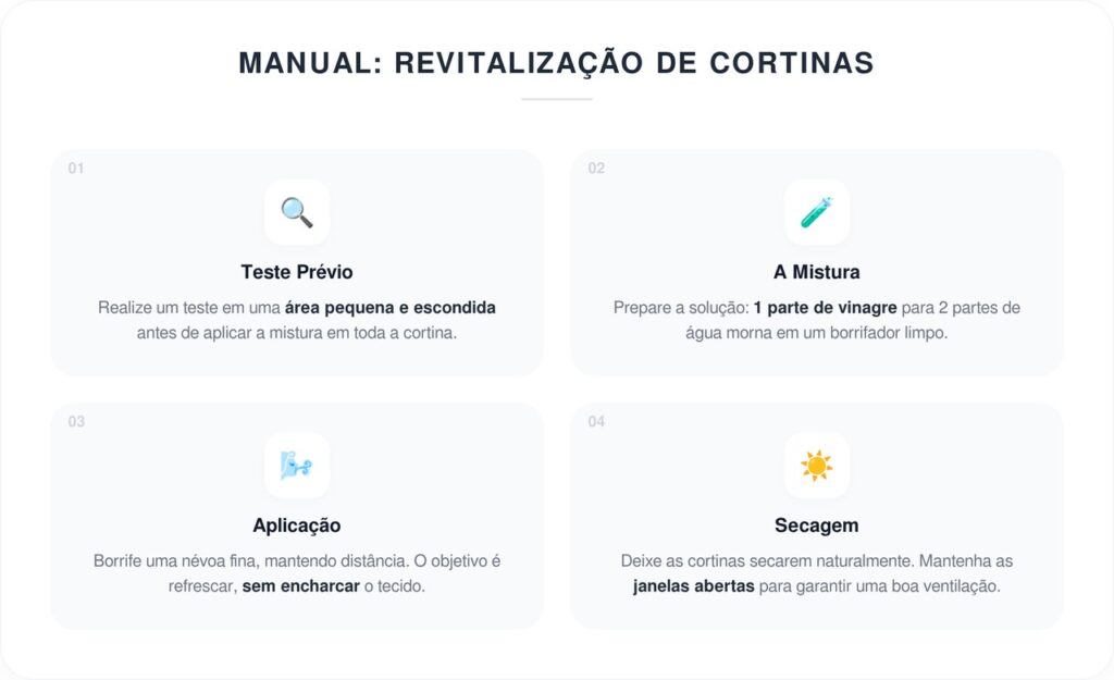 Borrifar vinagre nas cortinas: por que é recomendado e para que serve