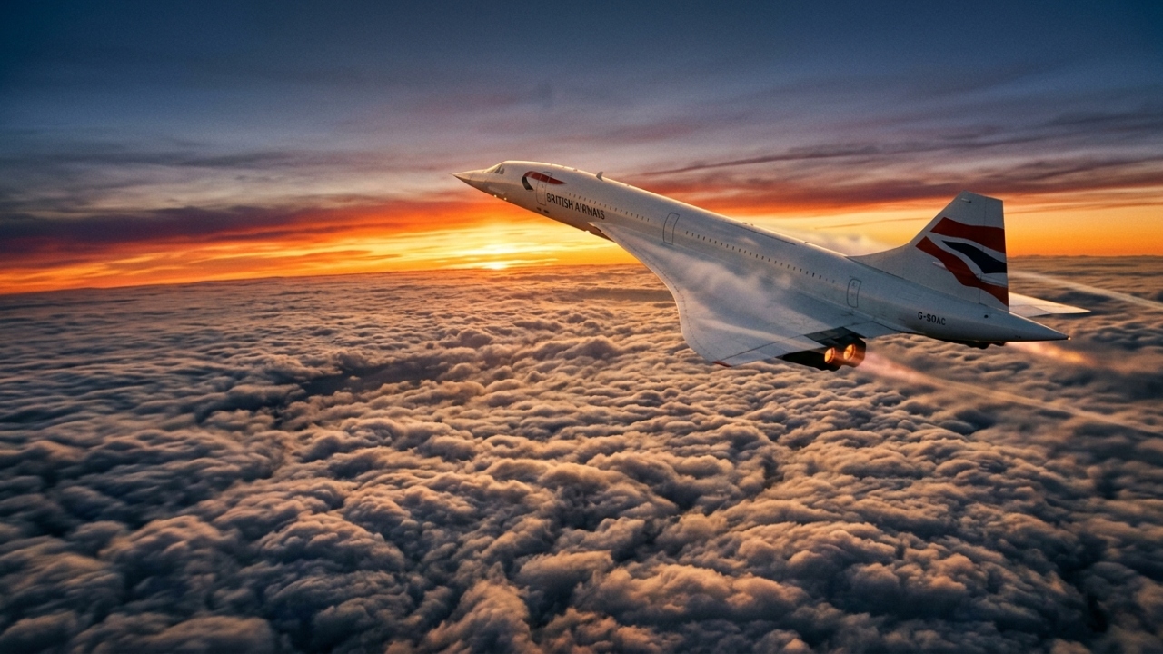 O Concorde voava tão rápido que 100 americanos ricos, com vontade de festejar, reservaram um voo inteiro e correram para Mach 2 só para poderem escapar do pôr do sol, estourar champanhe e comemorar o Ano Novo três vezes, cruzando Paris, o Atlântico e a costa oeste.