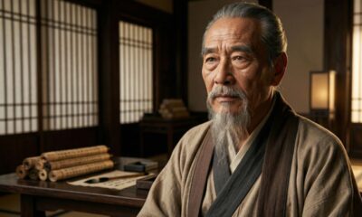 Citação de Confúcio: "Um homem que cometeu um erro e não o corrige, está cometendo outro erro."