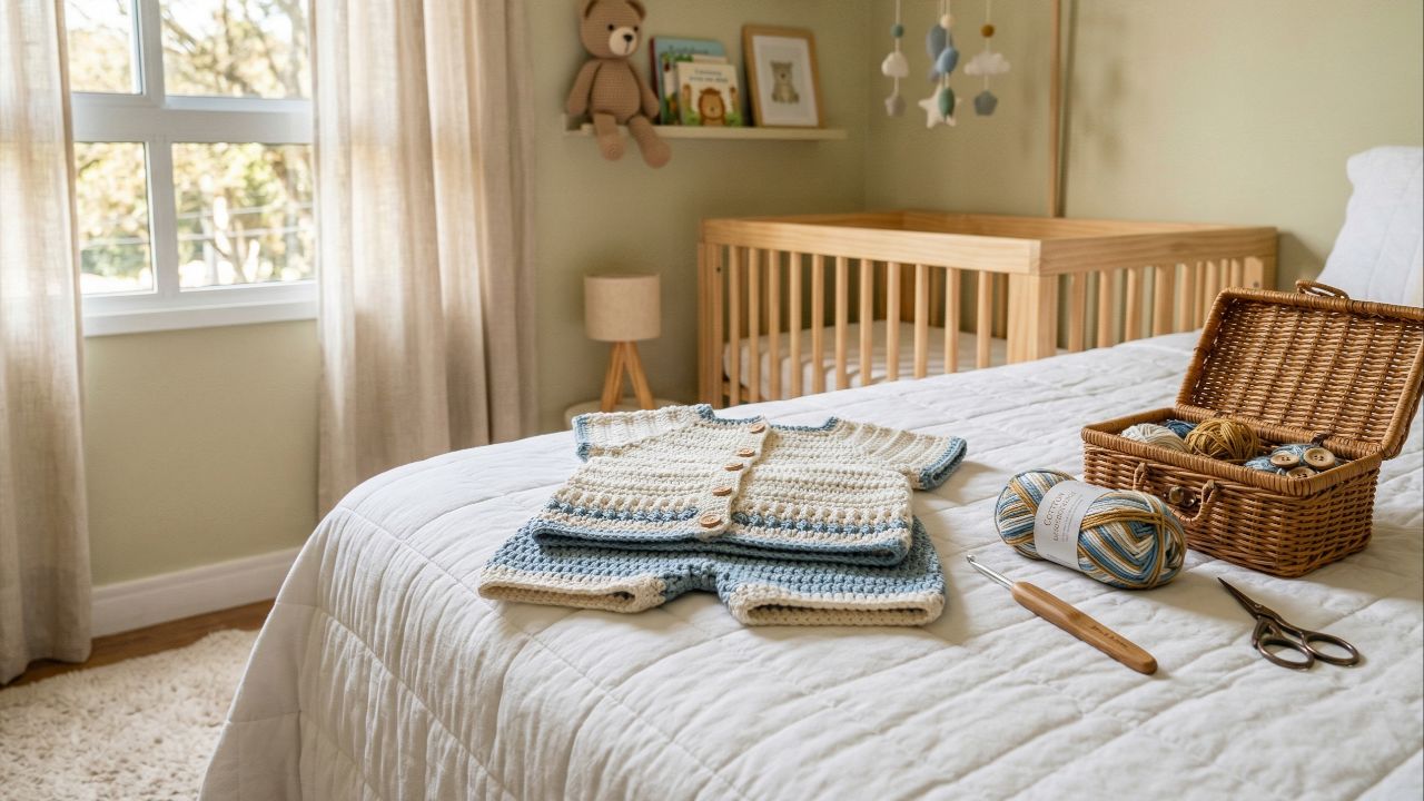 Conjuntinhos de crochê infantil apaixonantes para deixar os pequenos cheios de estilo