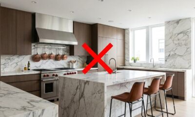 Adeus ao mármore: a nova tendência mais elegante e prática para cozinhas e banheiros em 2026