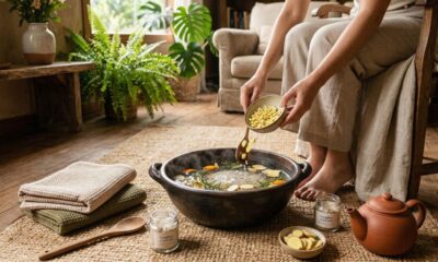 Escalda-pés com gengibre é a solução caseira para idosos com pés gelados