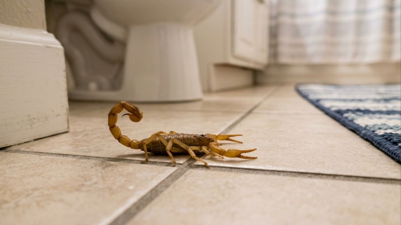 Escorpiões no banheiro: 3 cuidados essenciais para prevenir acidentes