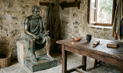 Frase do dia de Epicteto, filósofo grego: "A riqueza não consiste em ter grandes posses, mas em ter poucas necessidades."