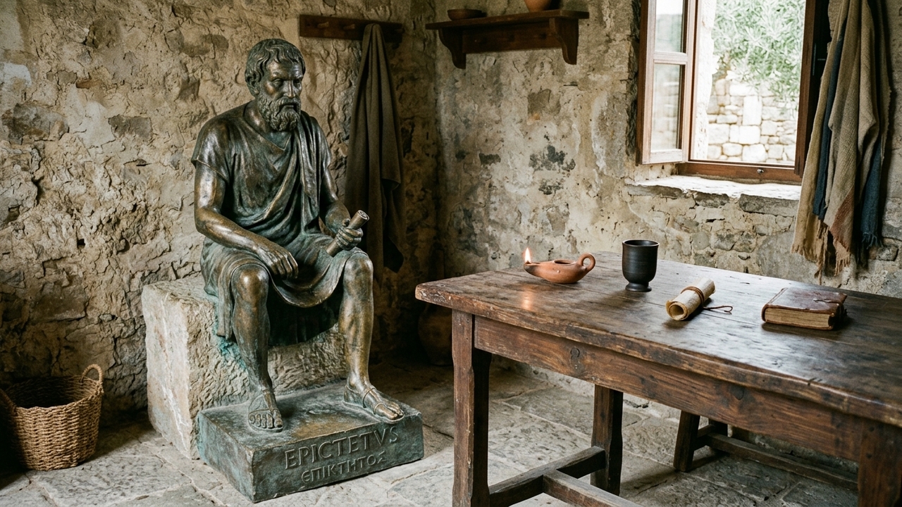 Frase do dia de Epicteto, filósofo grego: "A riqueza não consiste em ter grandes posses, mas em ter poucas necessidades."