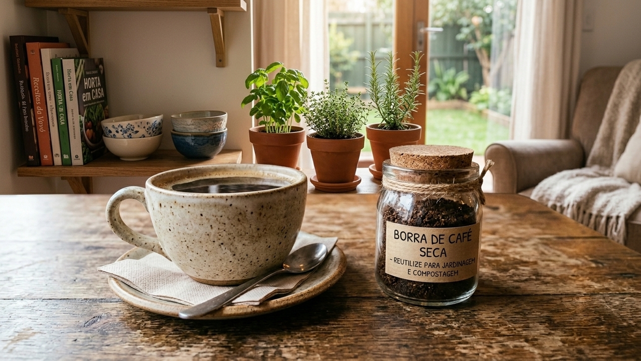 Muita gente desperdiça a borra de café sem perceber quantas funções práticas ela pode ter no dia a dia