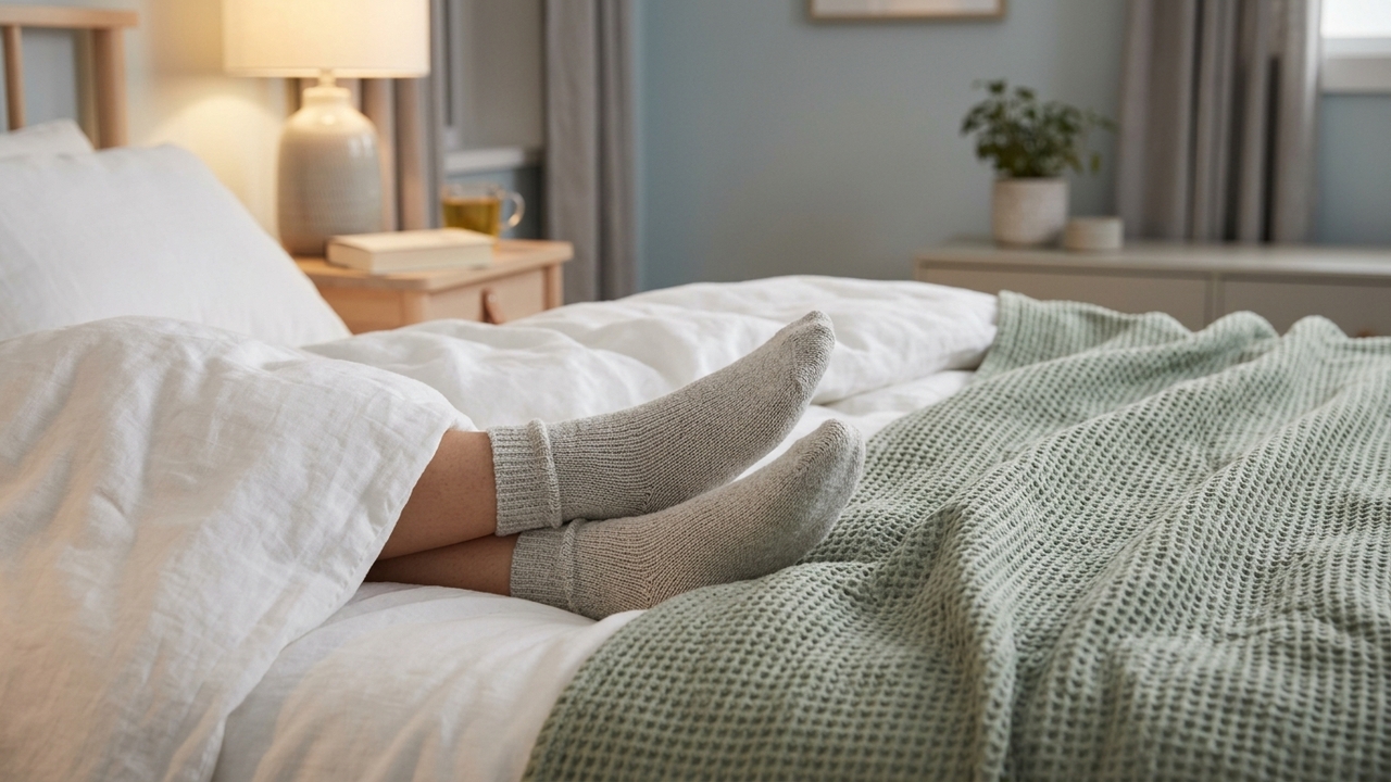 O que significa dormir com meias nos pés segundo a psicologia