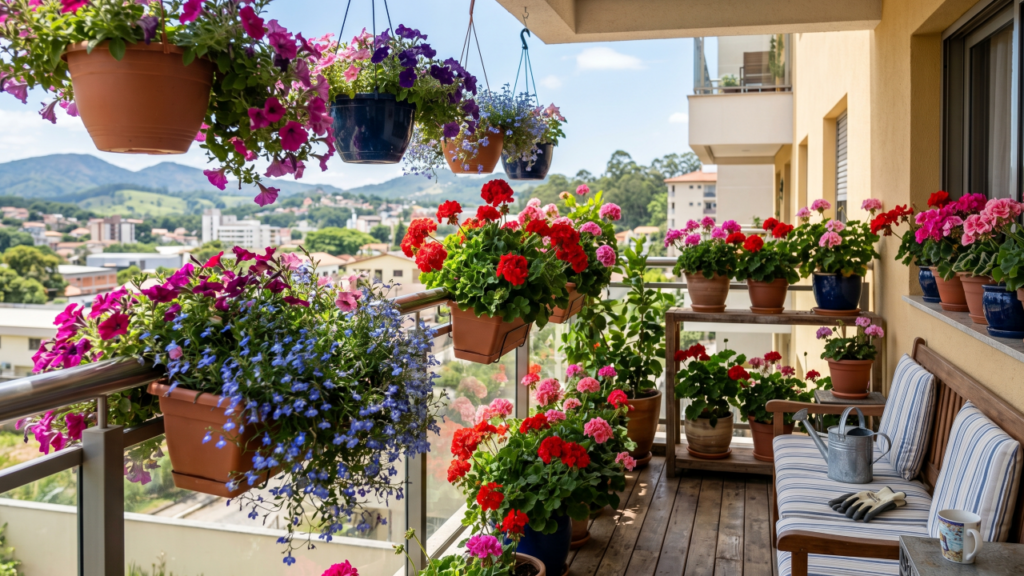 Estas 3 flores para varanda resistem ao sol, ao vento e ainda deixam o espaço bonito por muito mais tempo