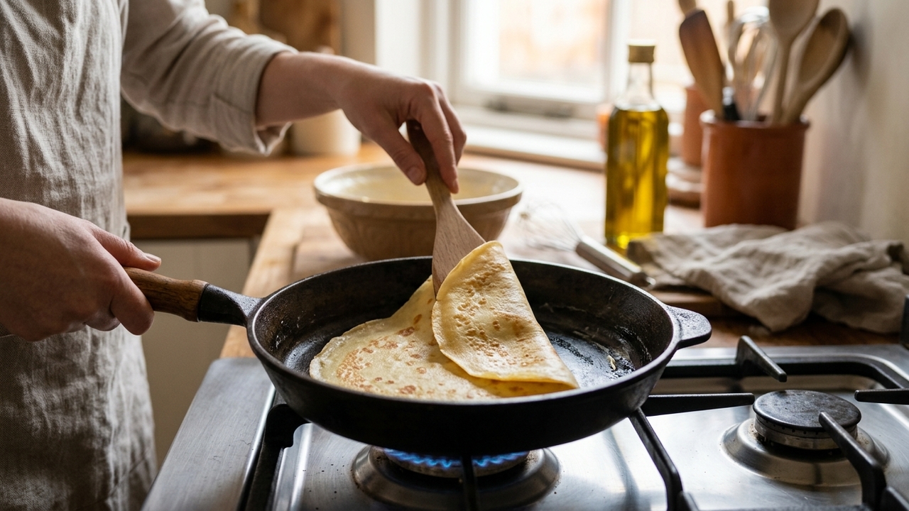 Misture goma de tapioca, ovo e sal e faça uma crepioca fit salgada que fica pronta em poucos minutos