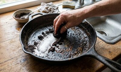 O segredo barato para deixar frigideira mais limpa usando algo que quase todo mundo descarta