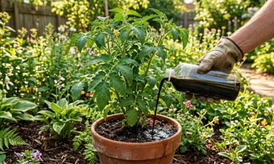 Como fazer um adubo líquido caseiro que acelera o crescimento das plantas com um preparo simples
