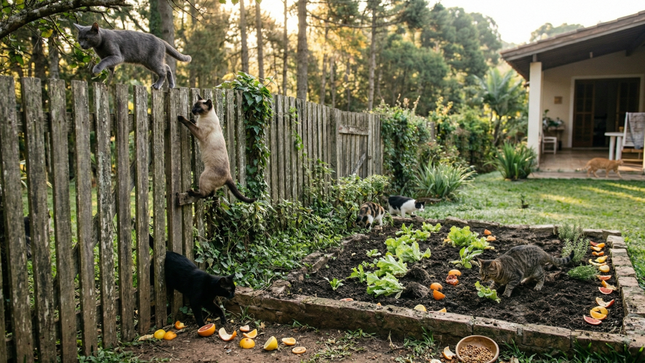 Gatos dos vizinhos no quintal? O truque simples que ajuda a afastá-los sem machucar
