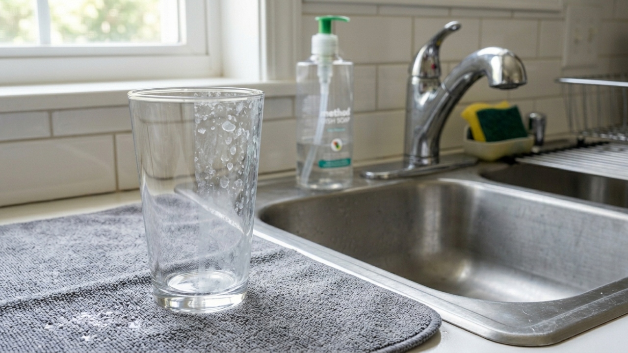 Adeus copos embaçados: o passo simples que evita marcas brancas depois da lavagem