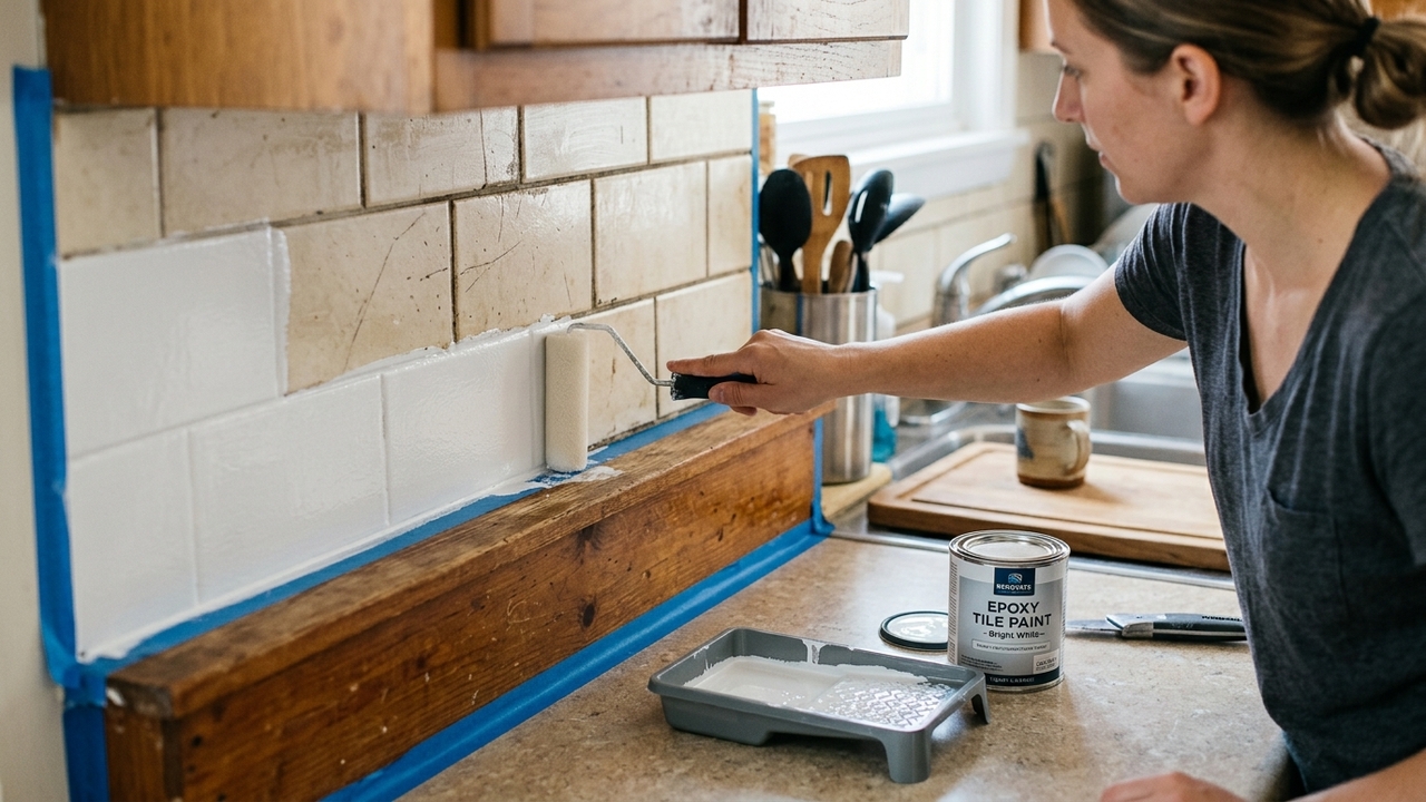 Como pintar azulejo antigo e dar um novo visual para cozinha ou banheiro sem quebrar nada