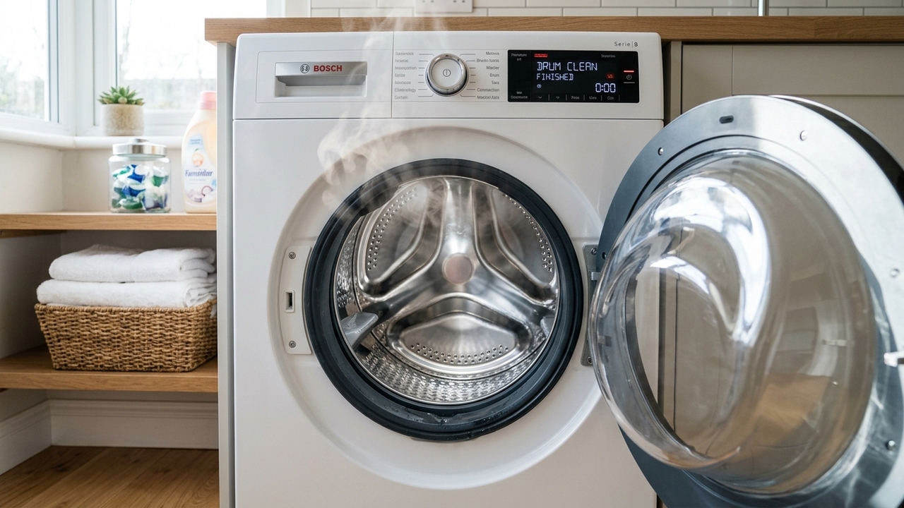 A máquina parece limpa por fora, mas o mofo por dentro pode estar causando cheiro forte e deixando sua roupa fedida