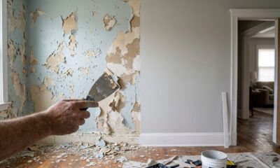 Como recuperar parede estufada e descascando e deixar o ambiente com cara de novo