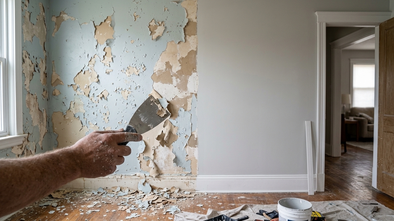 Como recuperar parede estufada e descascando e deixar o ambiente com cara de novo