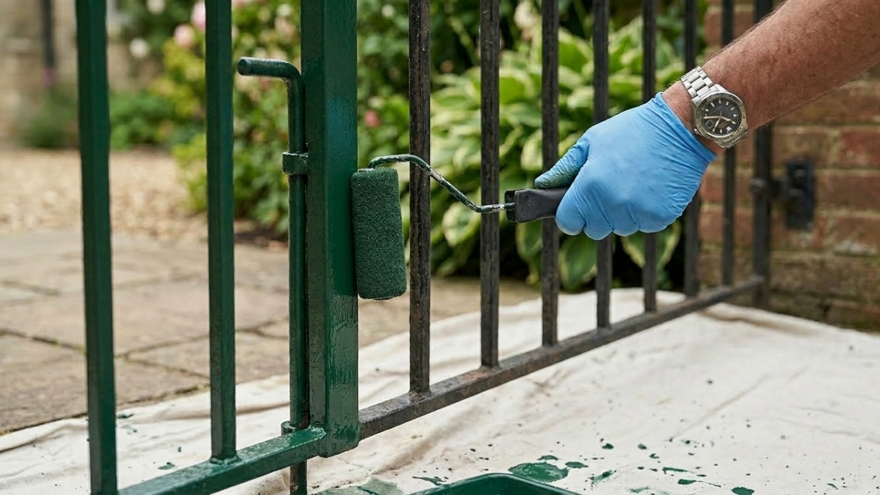 Como pintar portão de ferro sem deixar marcas e proteger contra ferrugem por mais tempo