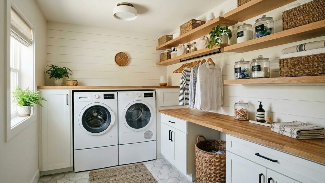 Diga adeus à sua lavanderia sem graça: 5 ideias modernas para renová-la sem gastar muito