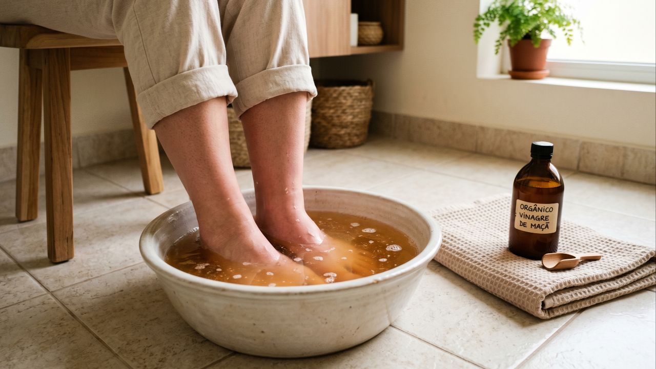 Lavar os pés com vinagre e água morna: por que é recomendado e quando fazer