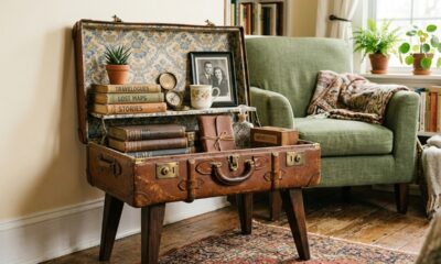 Se você tem malas de viagem velhas ou quebradas, possui um tesouro: a solução é reutilizá-las em casa e não jogá-las fora