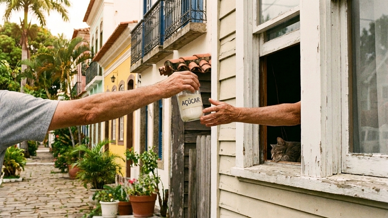 Emprestar açúcar para o vizinho era comum e hoje virou uma lembrança rara de antigamente