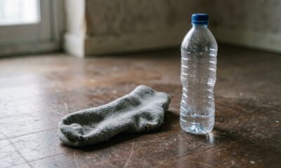 Como transformar uma meia velha e uma garrafa vazia em um aliado rápido para a faxina