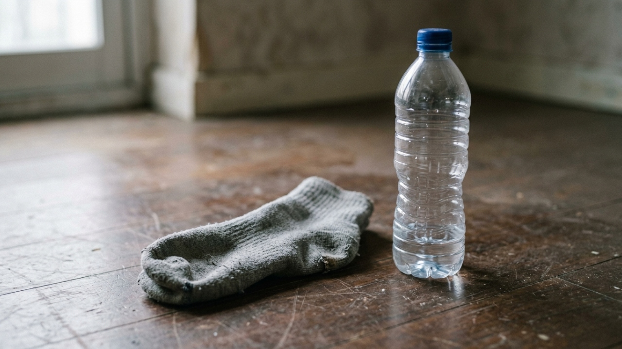 Como transformar uma meia velha e uma garrafa vazia em um aliado rápido para a faxina