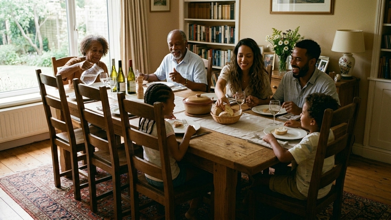 Reuniões em família que hoje são raras e ainda despertam uma saudade bonita